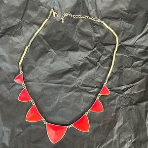 Neon pink necklace